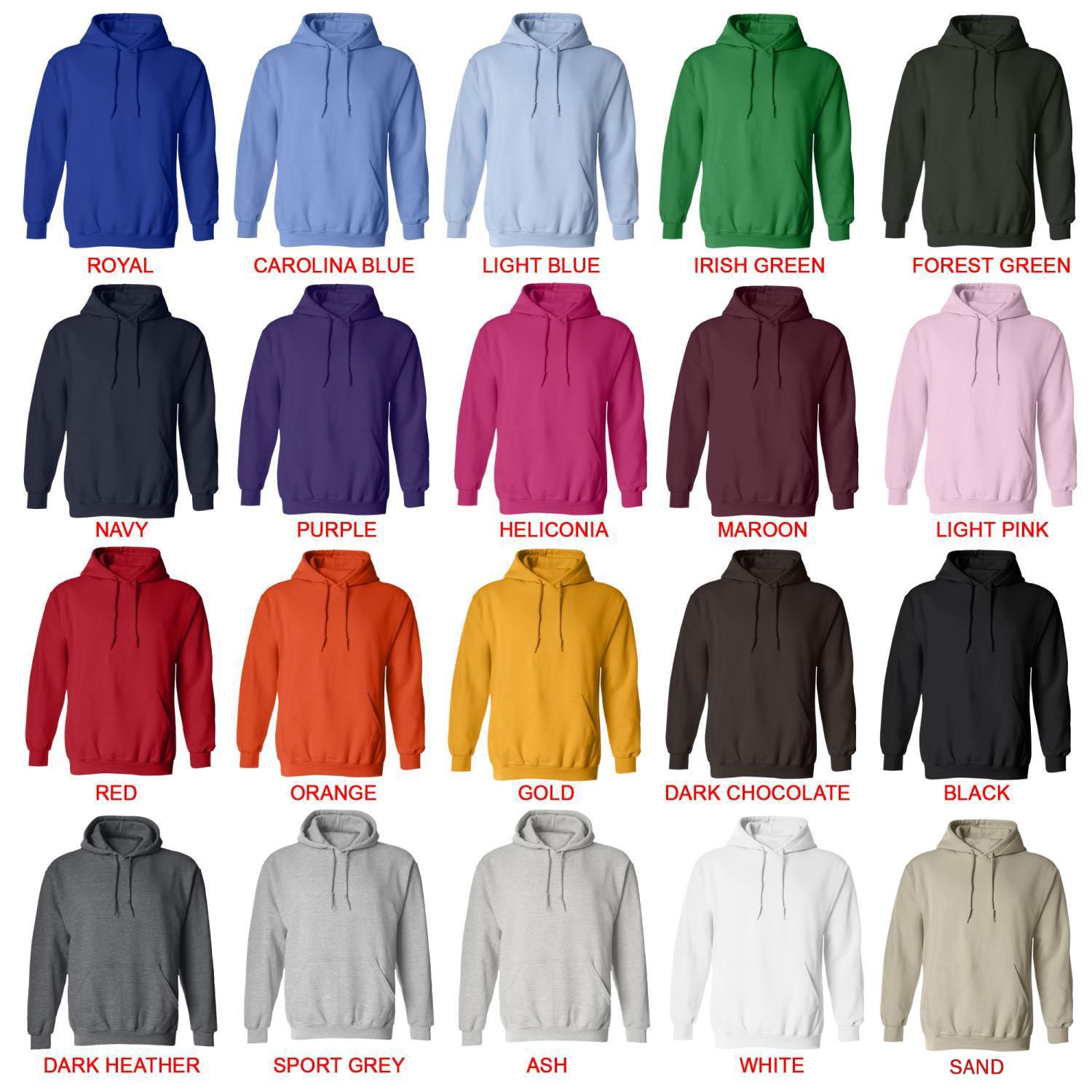 hoodie color chart - Space Dandy Store