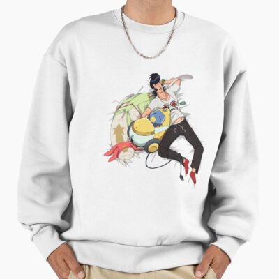 Space Dandy And Qt Snoozing Space Crew Sweatshirt