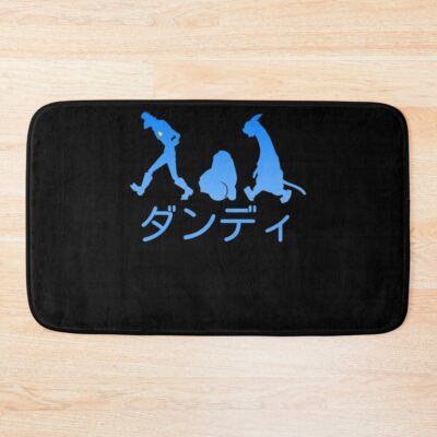 Space Dandy Silhouette Dandy Blue Bath Mat