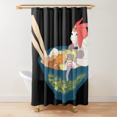 Meow That Some Good Ramen Baby Shower Curtain