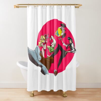 Space Dandy Characters Unique Design Shower Curtain