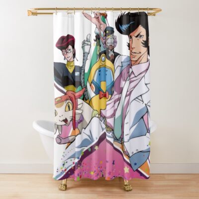 Best Selling Space Dandy Characters Shower Curtain
