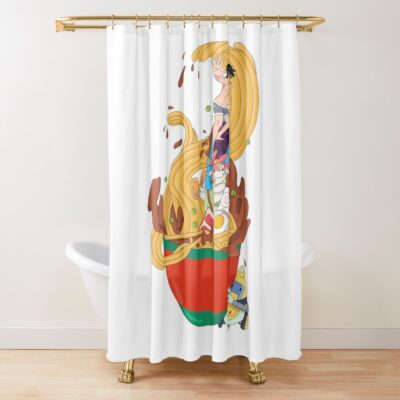 Space Dandy Surfin The Bowl Baby Shower Curtain