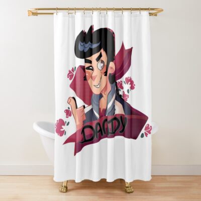 Space Dandy Cute Design Shower Curtain