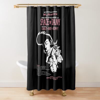 Space Dandy Going With The Flow Shower Curtain