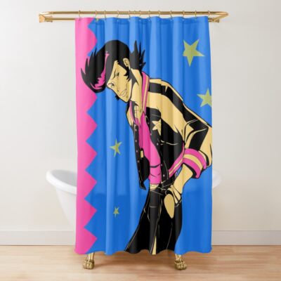 Hot Design Space Dandy Strut Colorfull Shower Curtain