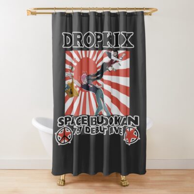 Hot Design Space Dandy Dropkix Shower Curtain