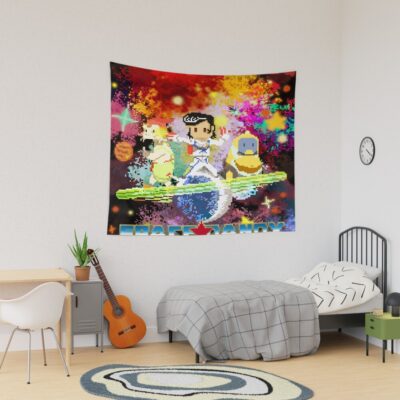 Space Dandy Pixel Art Chibi Tapestry