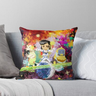 Space Dandy Pixel Art Chibi Throw Pillow