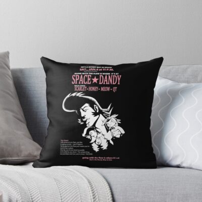 Space Dandy Going With The Flow Throw Pillow
